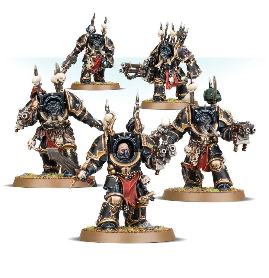 Warhammer 40k Chaos Space Marines: Chaos Terminator Squad - WiredVillage Games - Games Workshop WiredVillage Games